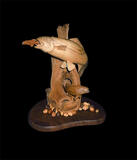 the catch fish carving