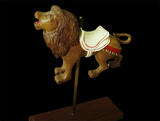 Carousel Lion carving