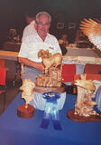 George with ram carving