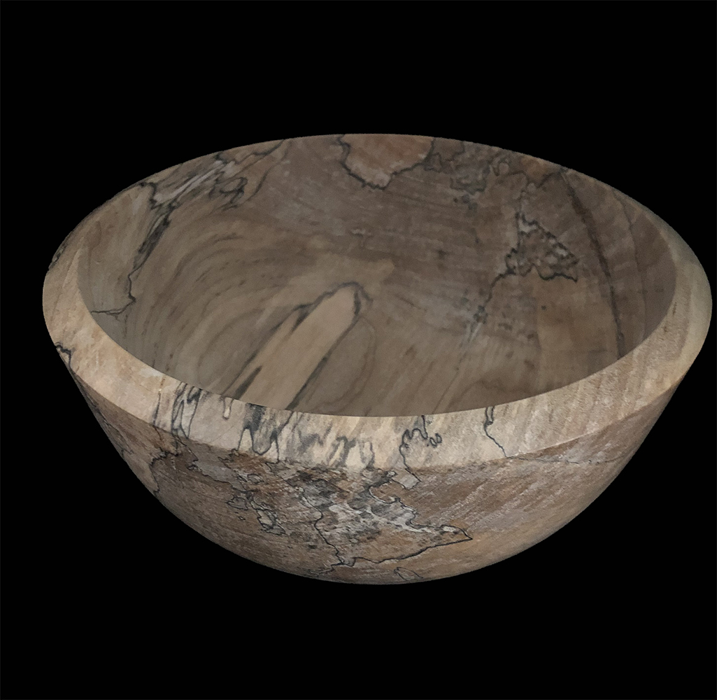 spalted maple bowl, stabilized